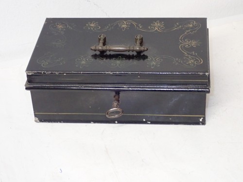 Antike rare kasse aus blech - rare,