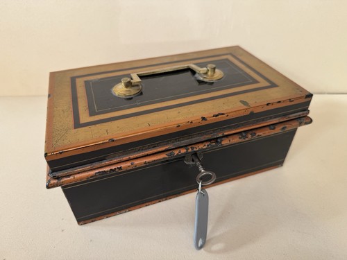 Antike vintage geldkassette - antike,