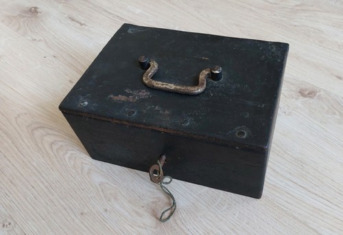 Alte geldkasette metalkasette - geldkasette,,